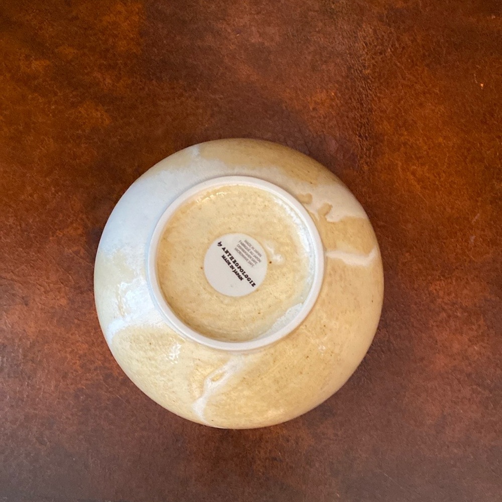 Anthropologie Ivory Glazed Pottery Bowl - Picture 4 of 5
